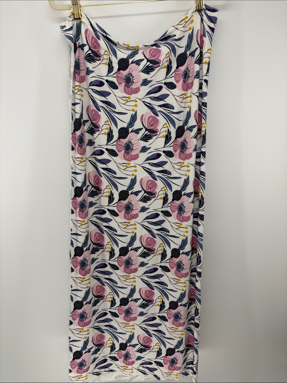 Milkmaid Goods Lightweight Swaddle Baby Blanket Rayon Floral 40”x 40”